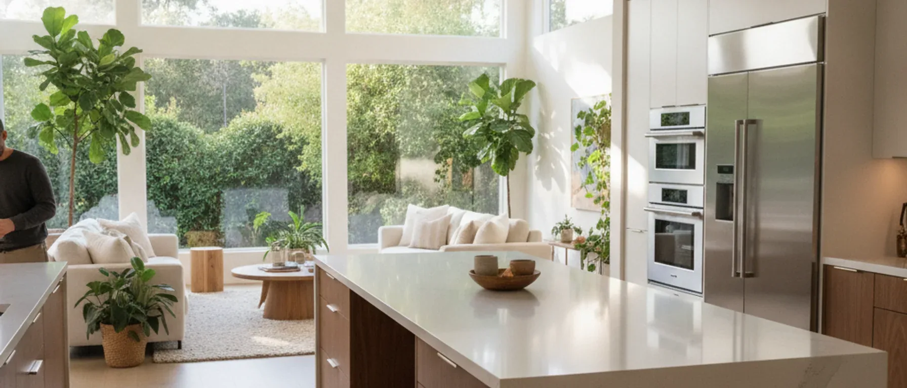 Remodeled modern kitchen in a Los Altos, CA home